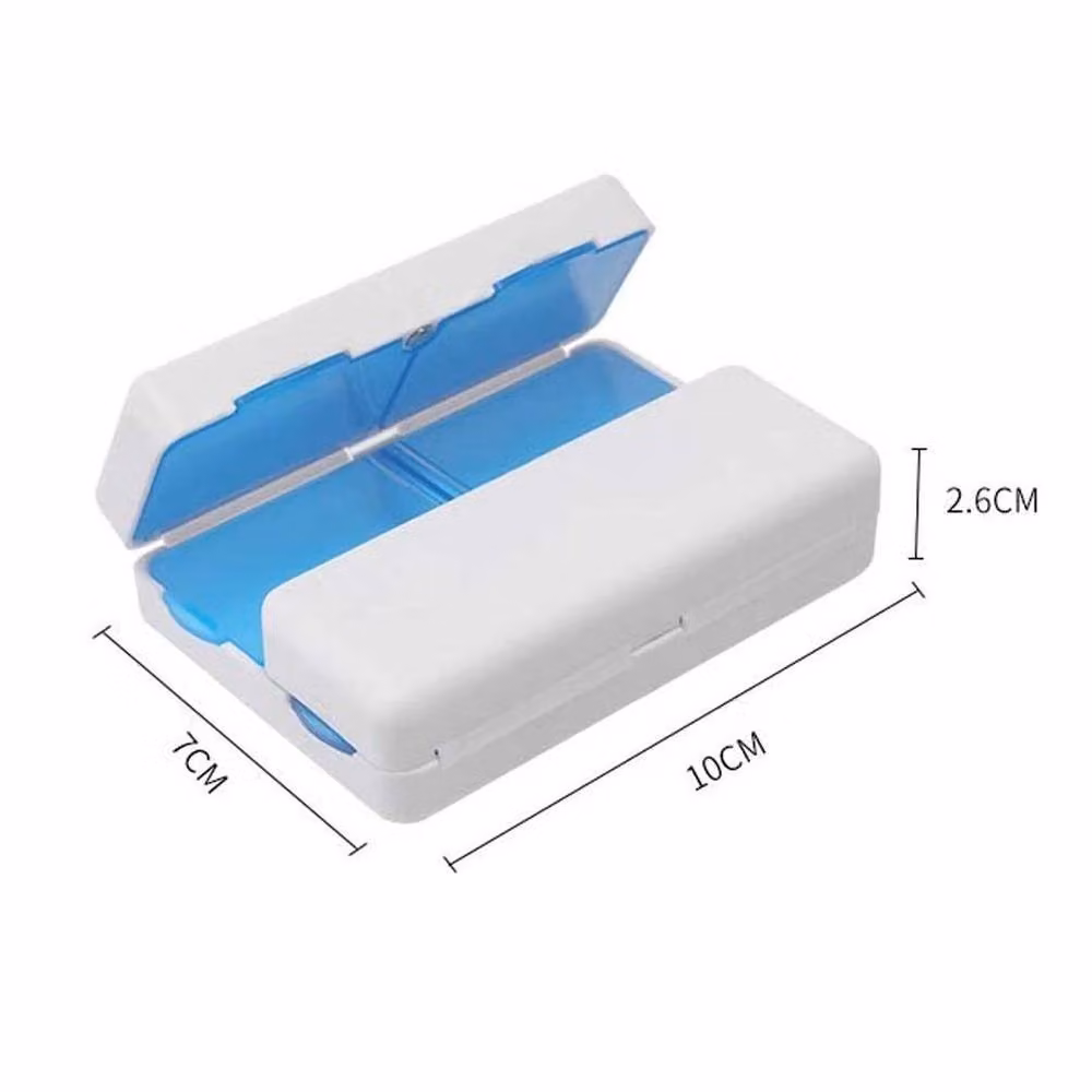 SPETLEK 7-Grid Magnetic Weekly Pill Organizer Case, Blue, Large – 2