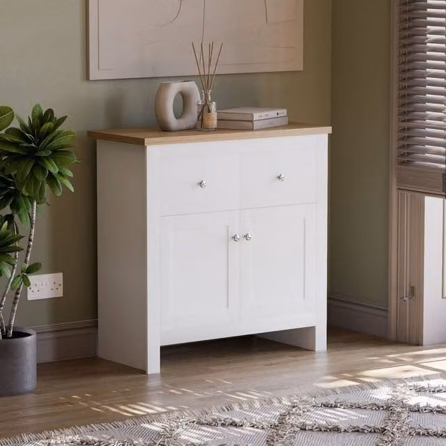 HD Designs Vida Designs Arlington 2 Door 2 Drawer Sideboard in White