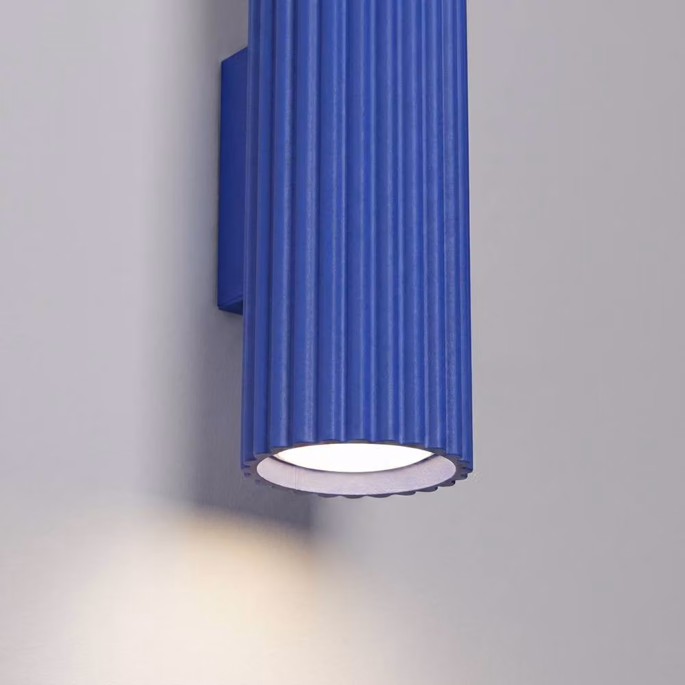 Sollux Lighting minimalist double cylinder wall lamp in blue, W/D/H: 20 x 6.5 x 8.5 cm – 3