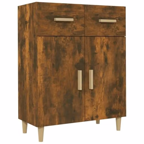 vidaXL Sideboard in Smoked Oak, Brown, W/D/H: 69.5 x 34.0 x 90.0 cm
