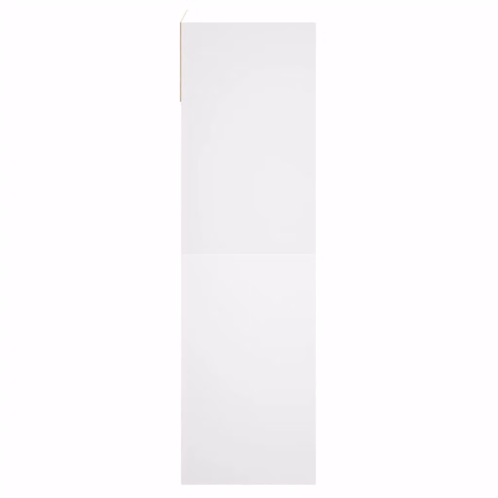 Berkfield Home Modern White Shoe Cabinet with Tilting Compartments and Drawers, W/D/H: 60 x 34 x 116 cm – 3