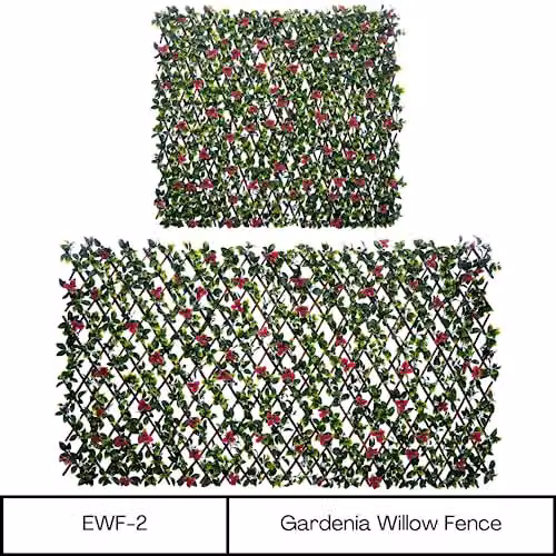 Ark Mat Artificial Hedge Privacy Screen, Woven Multicolour Wall-Mounted Hedge, W: 200 cm, H: 100 cm – 3