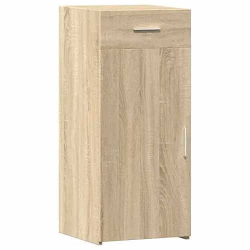 vidaXL Sonoma Oak Sideboard in Brown and Beige, W/D/H: 40 x 42.5 x 93 cm – 1