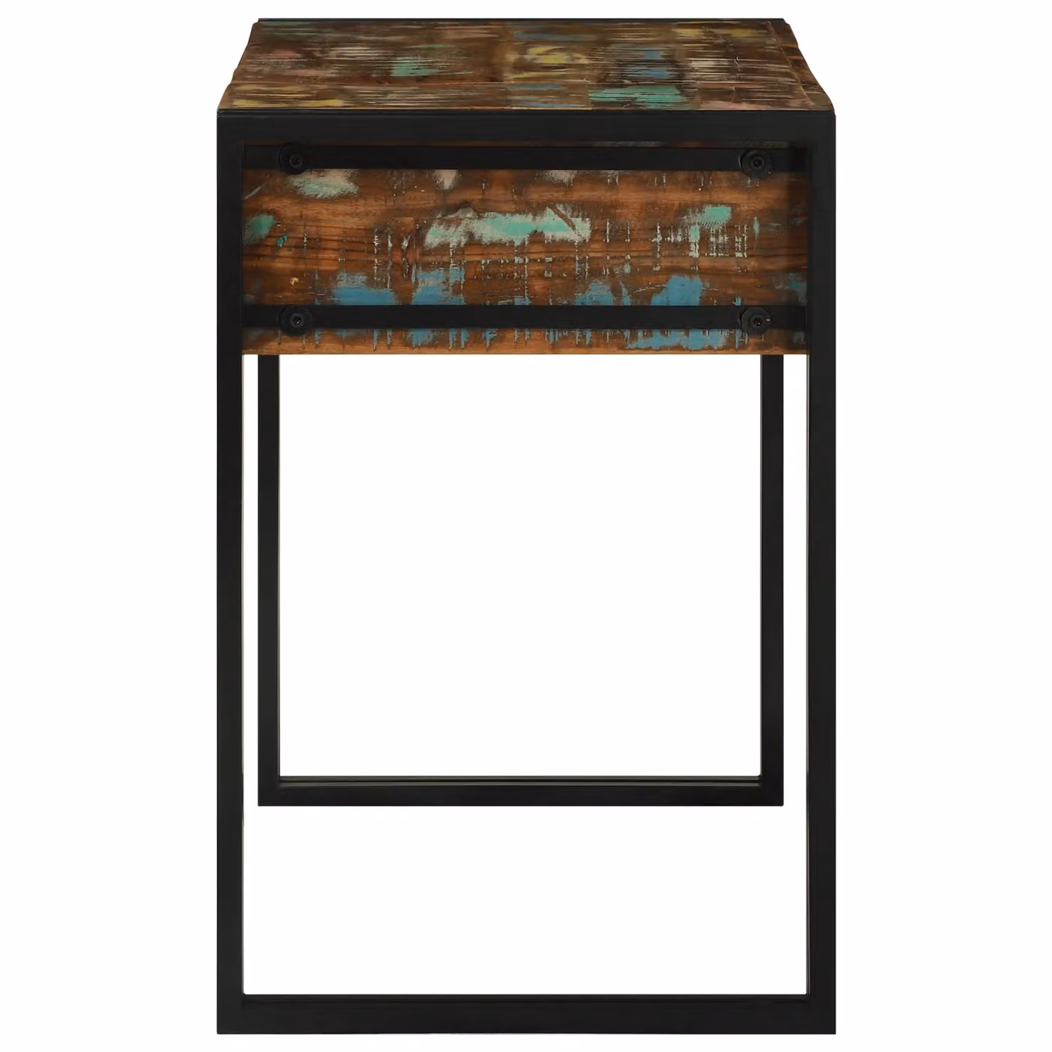Berkfield Home Rustic Reclaimed Solid Wood Dressing Table in Brown, W/D/H: 90 x 50 x 75 cm – 4