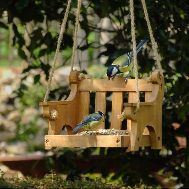Wildlife World Bird Feeder Swing Seat in Brown