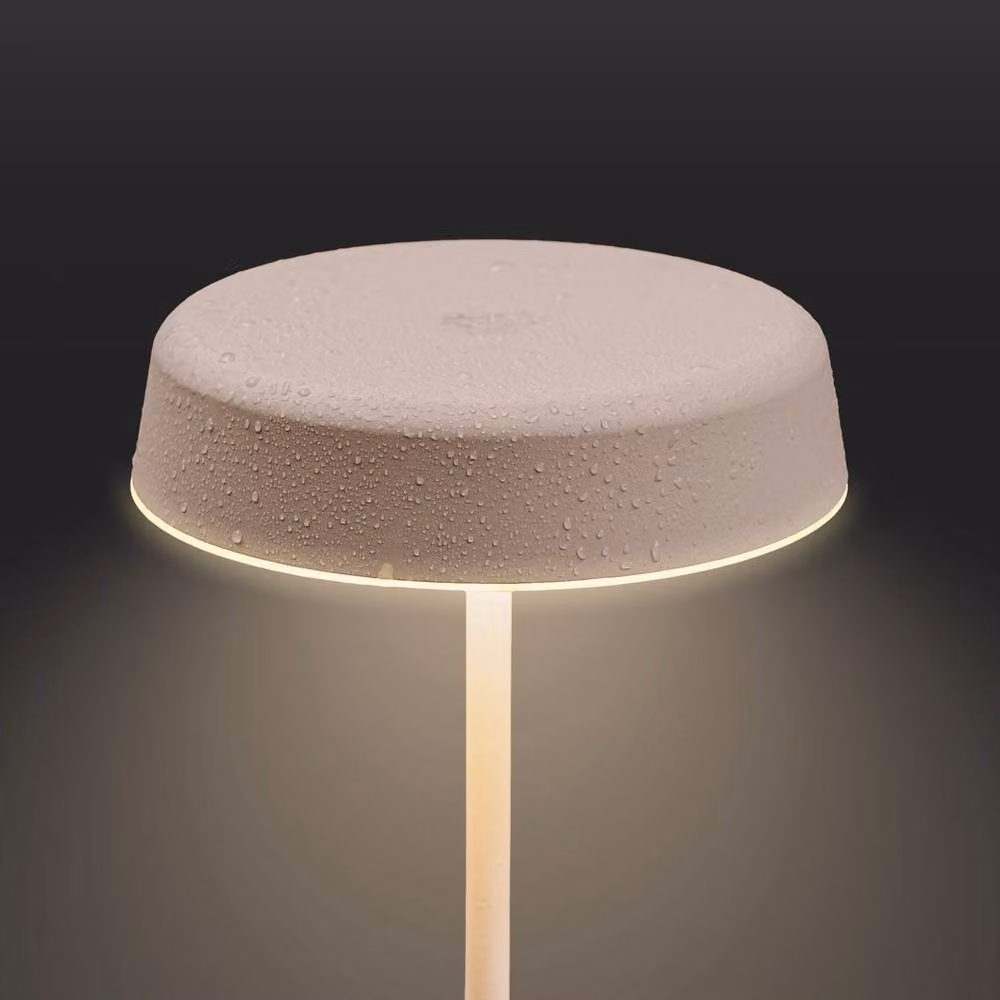 Briloner Rechargeable LED Table Lamp, Dimmable Touch Control, Warm White, IP44 Outdoor Cordless, Beige, W/D/H: 13 x 13 x 36.5 cm – 4