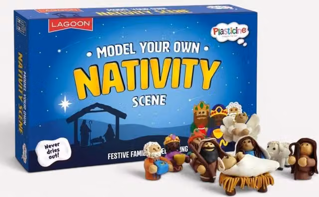 University Games Model Your Own Christmas Nativity Scene Plasticine Set, Multicolour