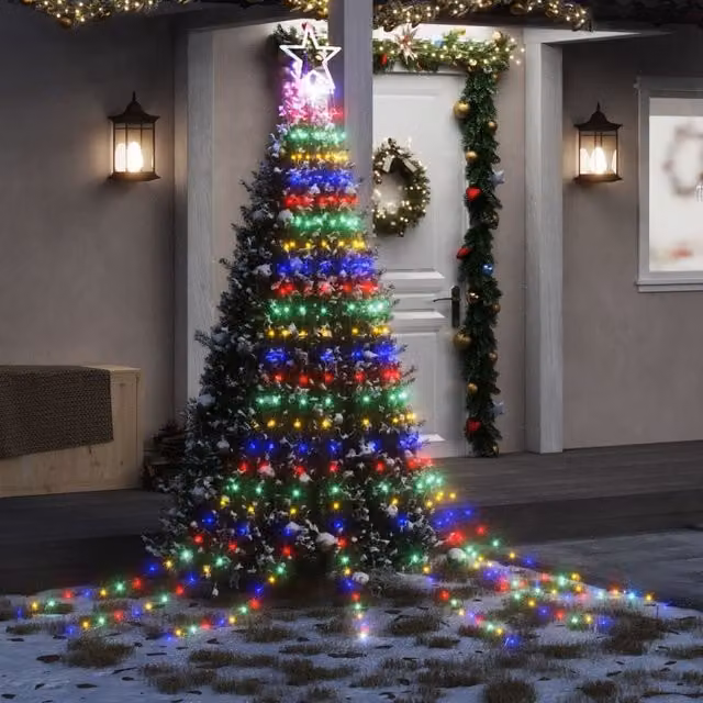 Berkfield Home Multicolour Christmas Tree Lights with 320 LEDs, 375 cm