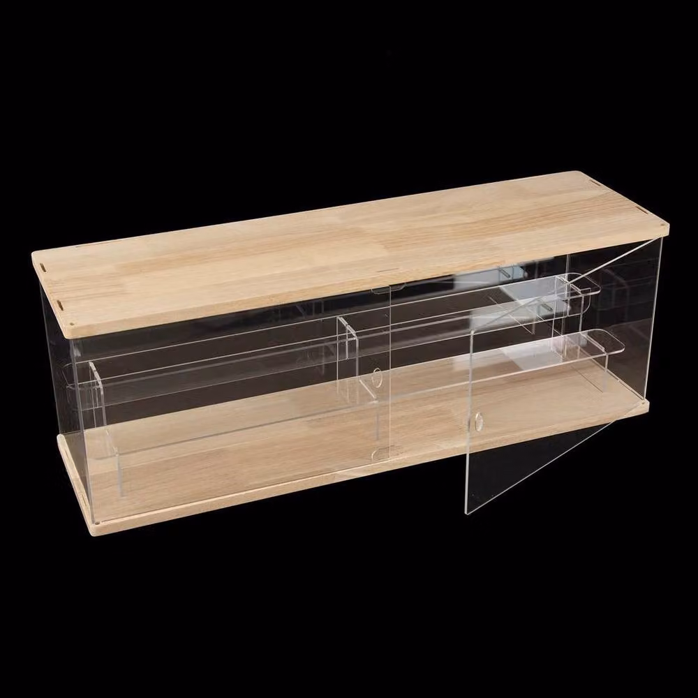 FORGEVIO Blind Box Display Organizer in Beige and Transparent, W/D/H: 18 x 60 x 21.5 cm – 3