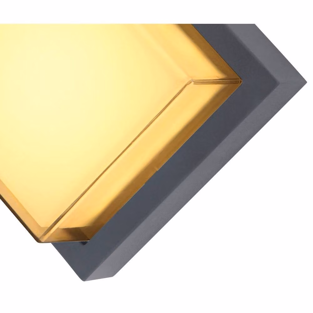 Netlighting Jalla Modern Outdoor LED Wall Lamp in Anthracite Grey, IP54, 3000K Warm White – 2