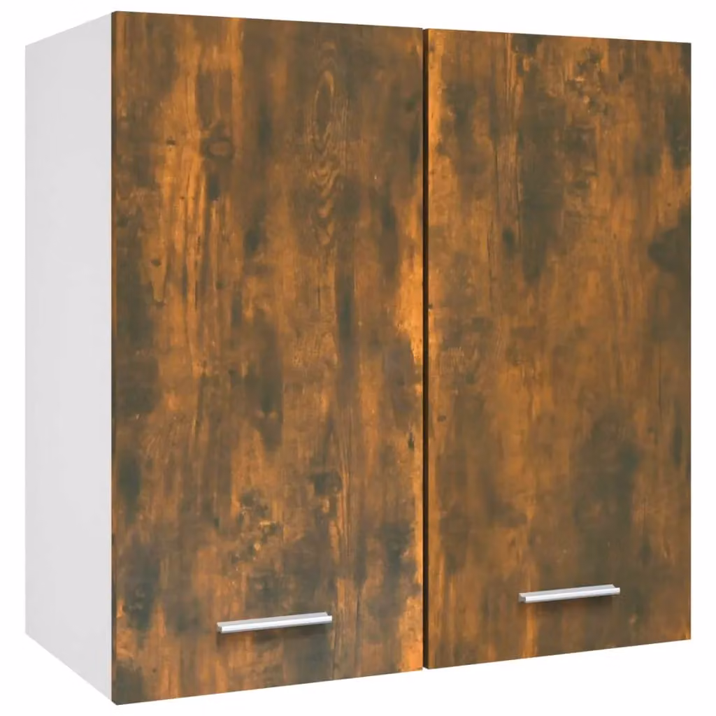Berkfield Home Smoked Oak Hanging Kitchen Wall Unit in Brown – 2
