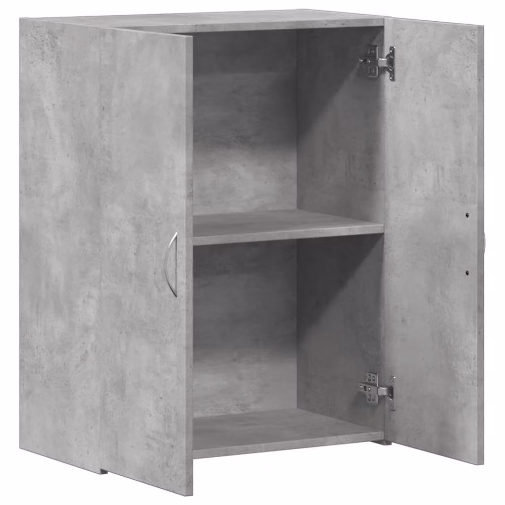 Berkfield Home Durable File Cabinet in Concrete Grey, W/D/H: 60 x 32 x 77.5 cm – 3