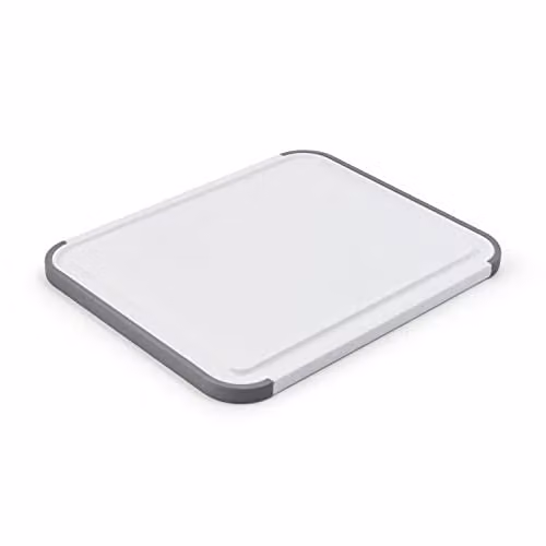 KitchenAid Classic Reversible Non-Slip Polypropylene Chopping Board, White, W: 20 cm x D: 25 cm