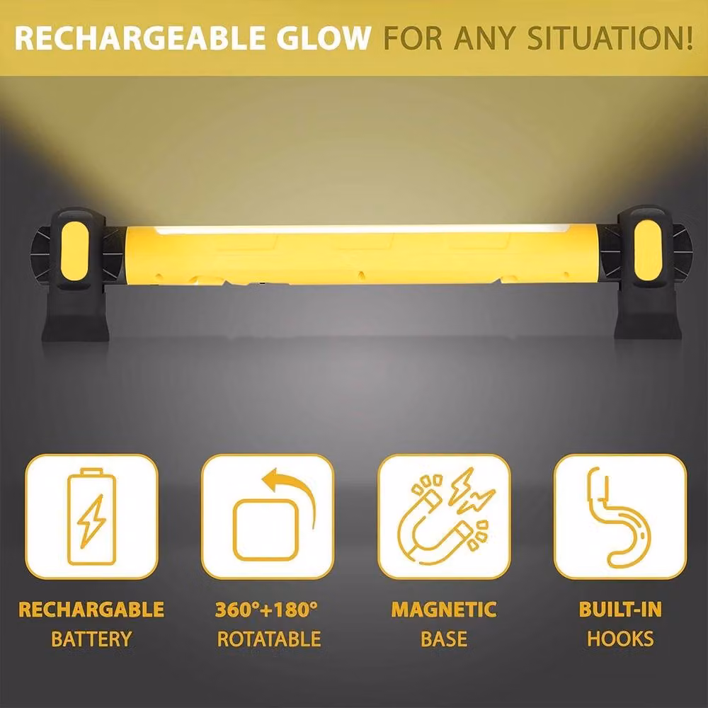 Ventryn Magnetic LED Underhood Work Light Bar, 3000LM, 3 Modes, Yellow – 2