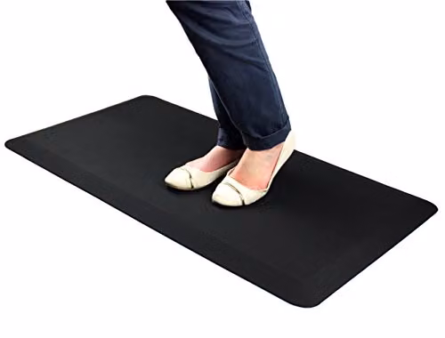 Floortex AFS-TEX 3000 Black Active Anti-Fatigue Mat, W: 100 cm, D: 50 cm