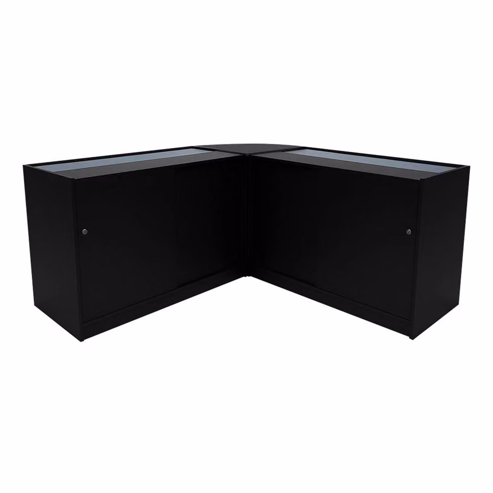 Monstershop Hera LED Shop Counter Set K1500, C1500 & CM60 in Matt Black – 2