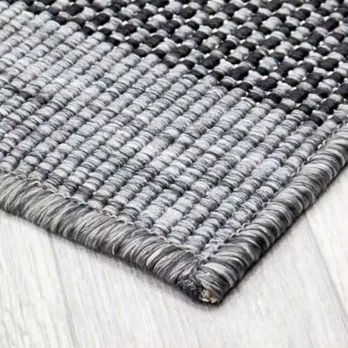 runrug Reversible Indoor/Outdoor Hallway Runner Rug, Checked Blue and Grey, W: 70 cm, L: 360 cm – 3