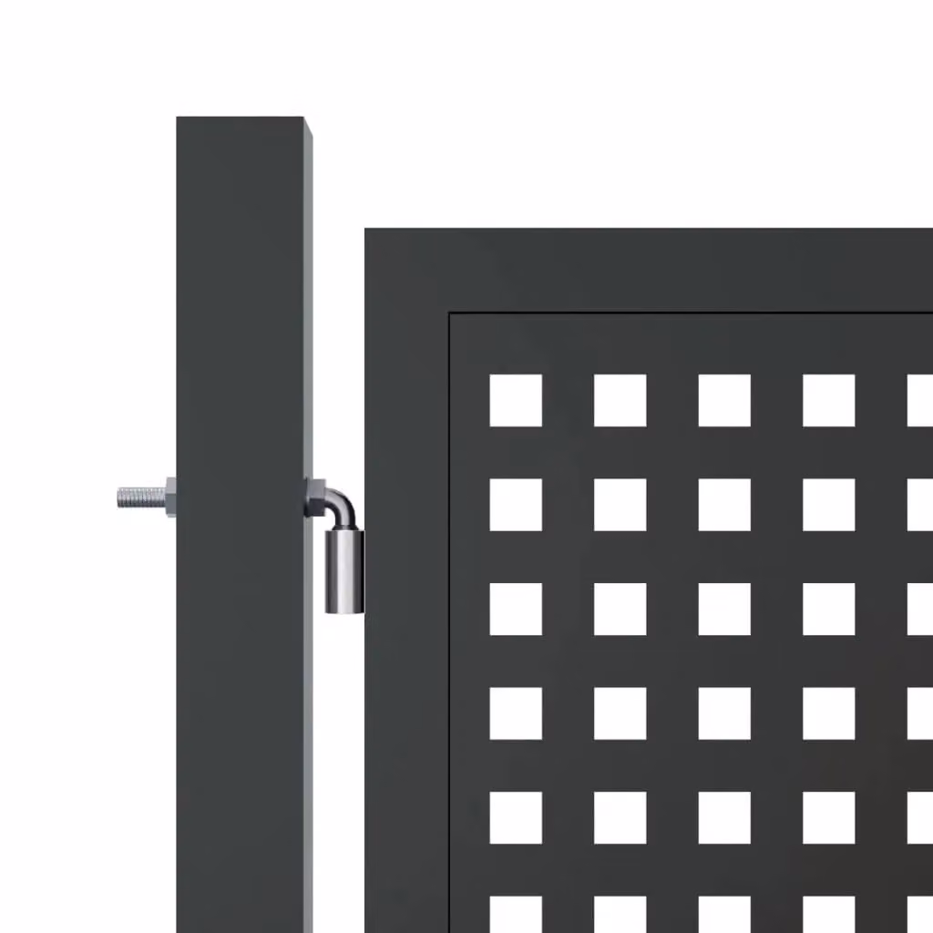 Berkfield Home Anthracite Steel Garden Gate with Wire Mesh, W: 300 cm, H: 225 cm – 3