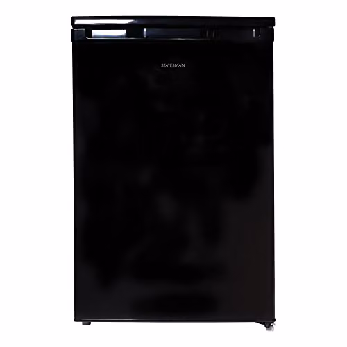 Statesman R155B Under Counter Fridge in Black with 4 Ice Boxes, 97 Litre Fridge and 16 Litre Freezer Capacity – 4