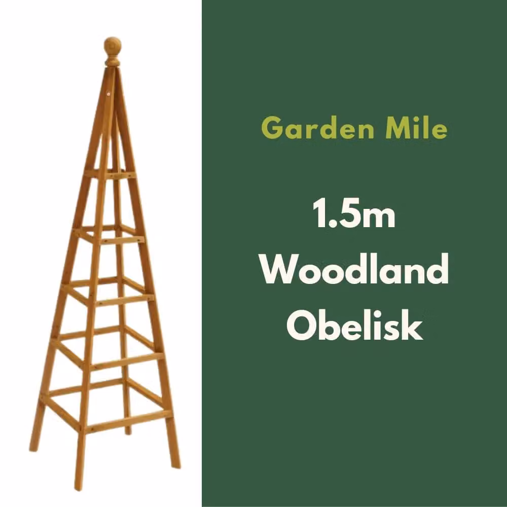 Marco Paul Beige Wooden Garden Obelisk Plant Support, Height: 150 cm – 4