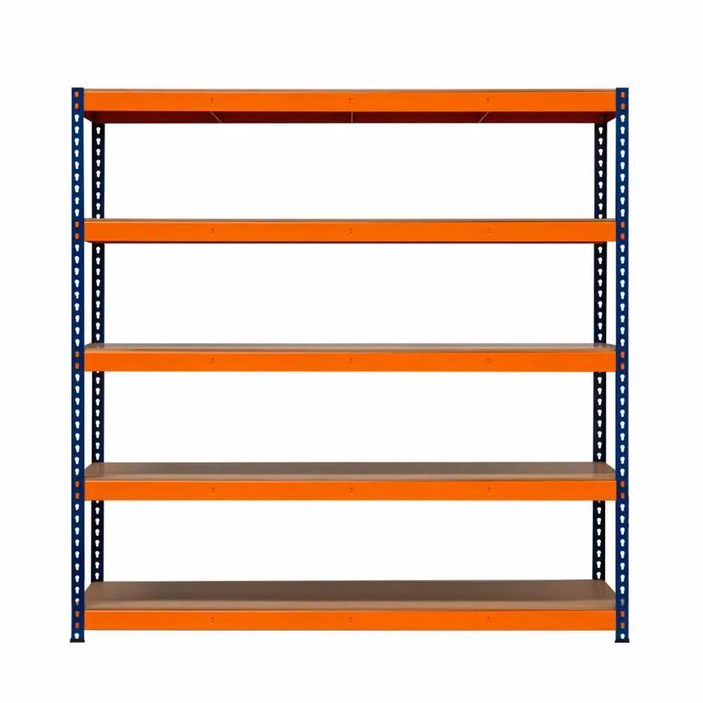 Monstershop S-Rax 5 Shelf Industrial Racking in Blue, H x W x D: 180 x 180 x 60 cm – 3