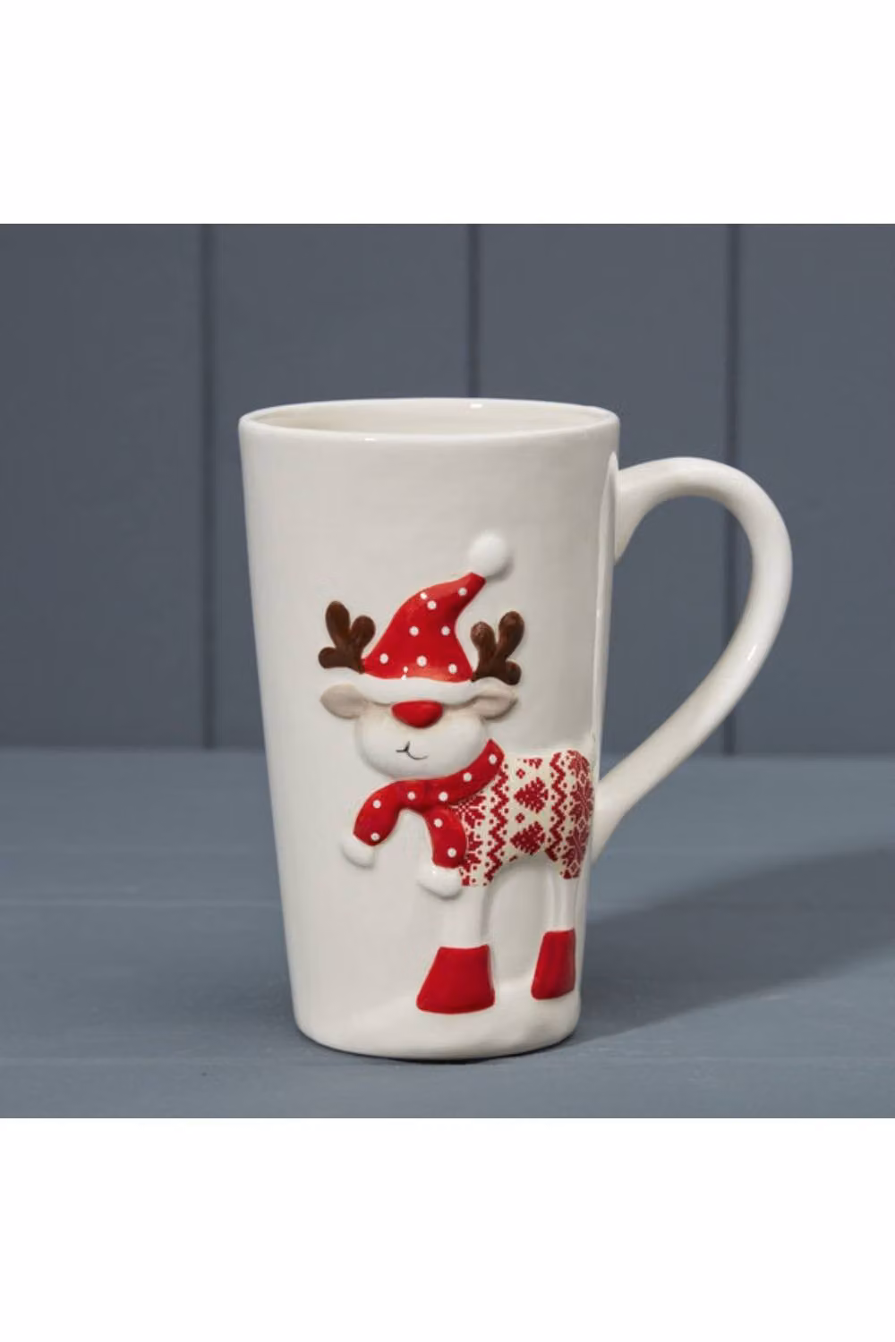 KDMD White Christmas Mug for Adults, Height: 15 cm – 2
