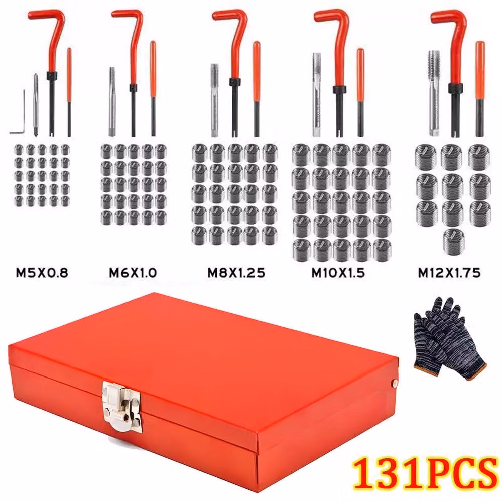 Havendro 131-Piece HSS Metric Thread Repair and Drill Helicoil Set, Multicolour – 1