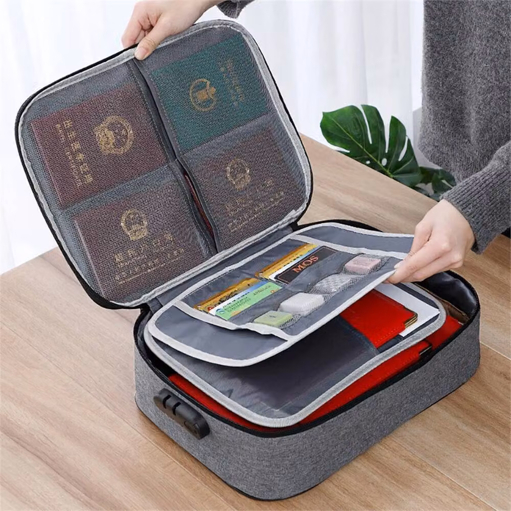 Nordara Fireproof and Waterproof Document Storage Box in Grey – 2
