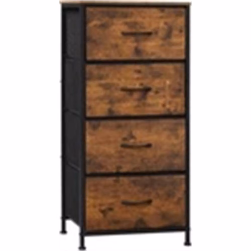 Nordara 4 Drawer Brown Industrial Bedroom Storage Chest W: 100 cm – 3