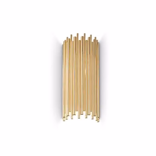 Ideal Lux Pan Netlighting 2 Light Up and Down Wall Light in Gold/Brass