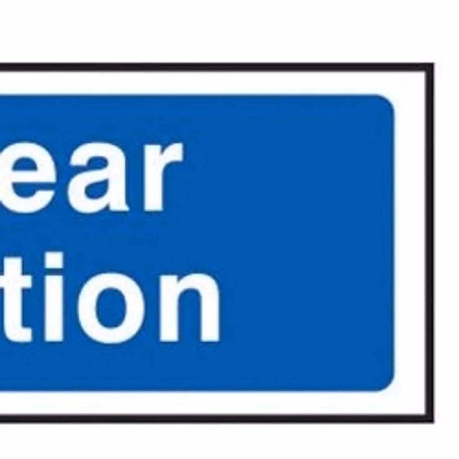 Scan Wear Ear Protection PVC Sign, Multicolour and Blue, W: 20 cm, H: 5 cm – 2