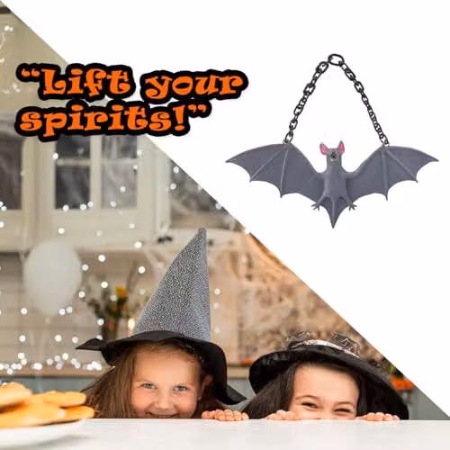 VFM e-Store Grey Hanging Bat Decoration for Halloween Parties – 6