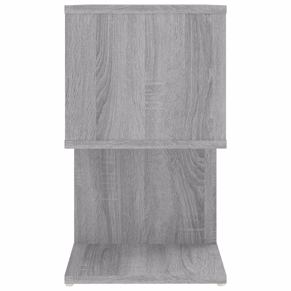 Berkfield Home Modern Bedside Cabinets, 2 Piece Set in Grey Sonoma, W: 50 cm, D: 30 cm, H: 51.5 cm – 4