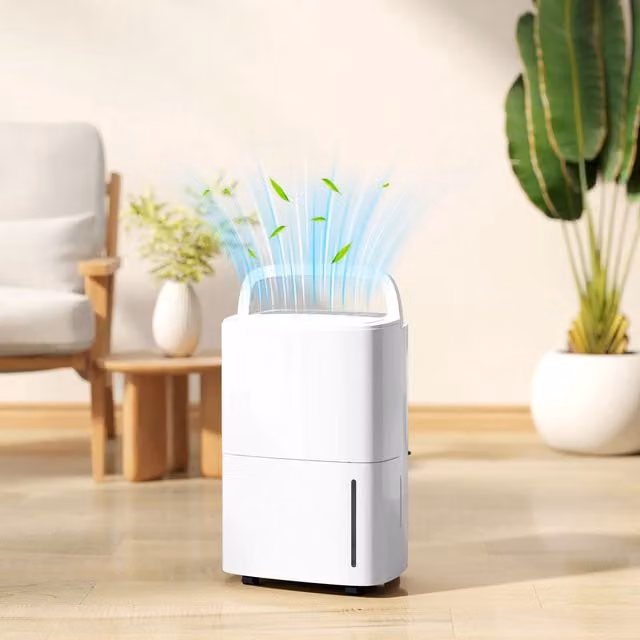 HOMCOM White Dehumidifier with 20L Daily Capacity and 5L Water Tank