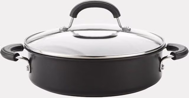 Circulon Black Aluminium Casserole Dish, 24cm