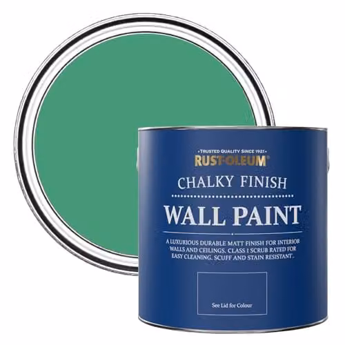 Rust-Oleum Emerald Green Matt Chalk Wall Paint, 2.5L – 1