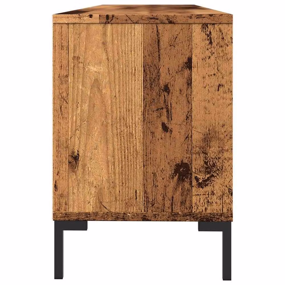 Berkfield Home Rustic Old Wood TV Cabinet in Brown, W/D/H: 150 x 30 x 44.5 cm – 4