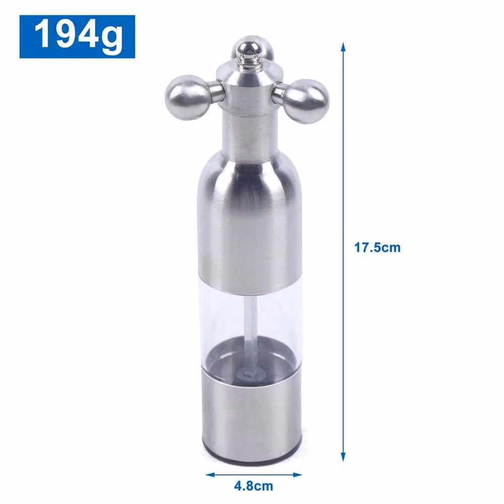 Kelvenix Stainless Steel Salt and Pepper Mill Grinder in Silver – 2