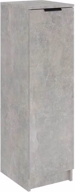 Berkfield Home Modern Wall Mounted Shoe Cabinet in Concrete Grey, W/D/H: 30 x 35 x 100 cm – 1