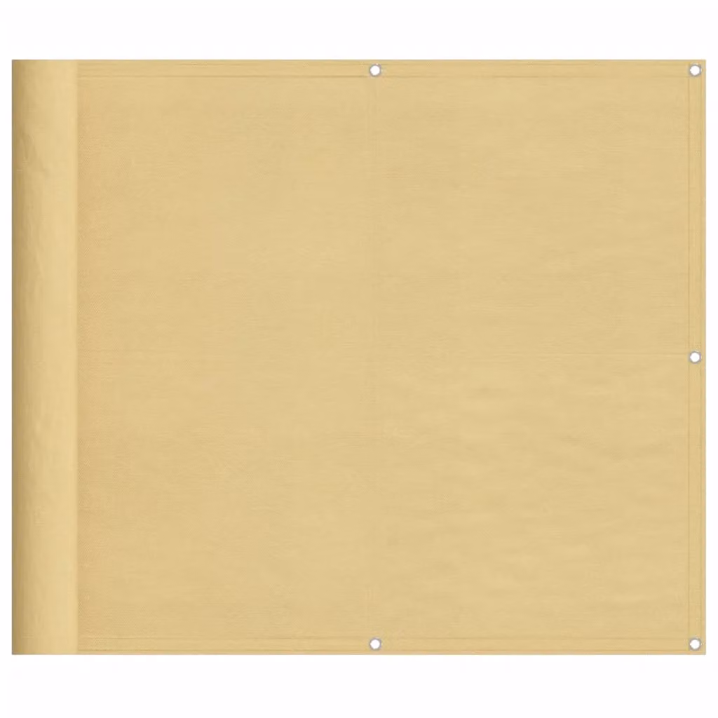 Berkfield Home Balcony Screen Cover in Sand and Yellow, W/H: 90 x 400 cm – 2
