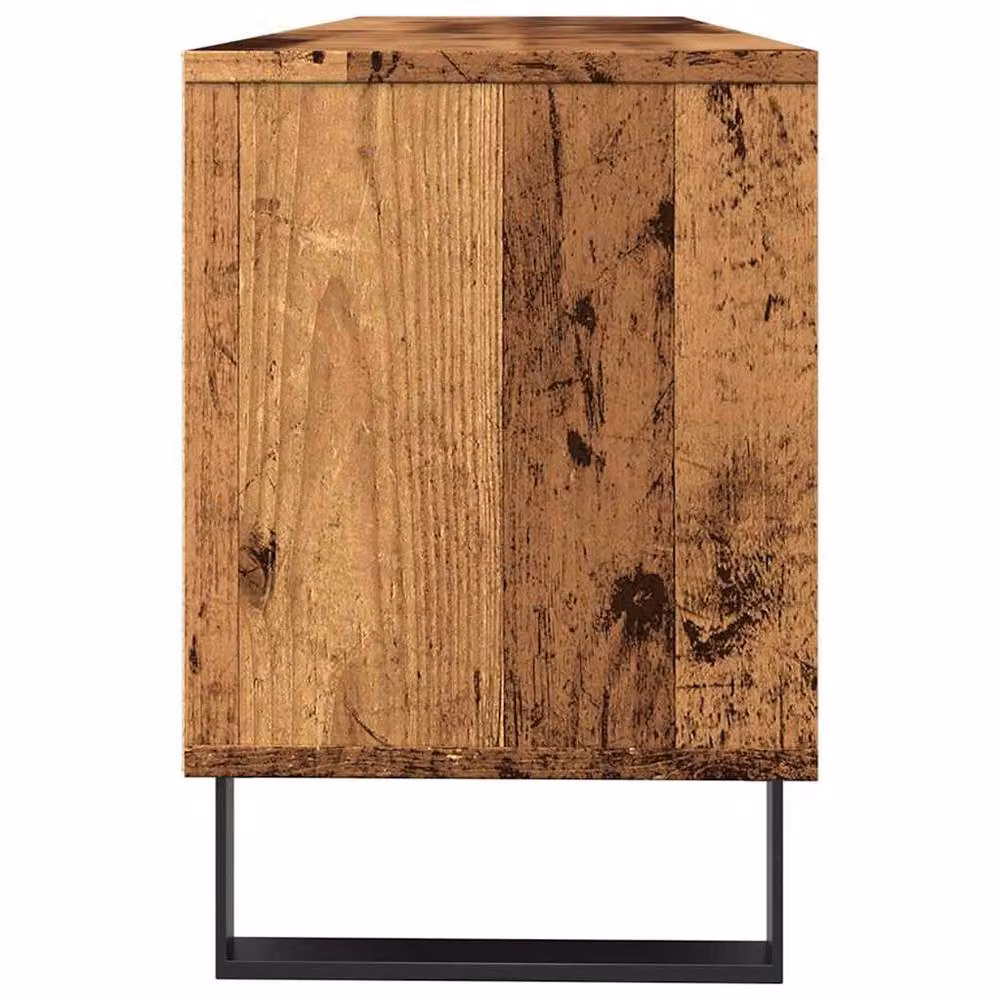 Berkfield Home Rustic Old Wood TV Cabinet in Brown, W/D/H: 150 x 30 x 44.5 cm – 4