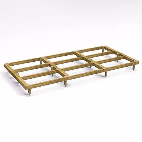 Powersheds Premium Wooden Shed Base in Brown with 90 x 50 mm Pressure Treated Tanalised Timber Bearers