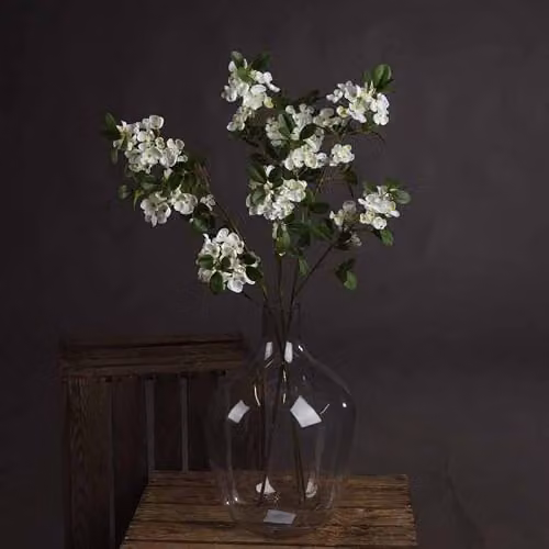 Hill Interiors White Spring Mock Orange Artificial Floral Arrangement, W: 13 cm, D: 25 cm, H: 92 cm – 2