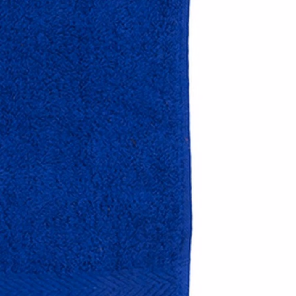 Towel City Luxury Blue Cotton Terrycloth Face Towel with Border and Hanging Loop – 2