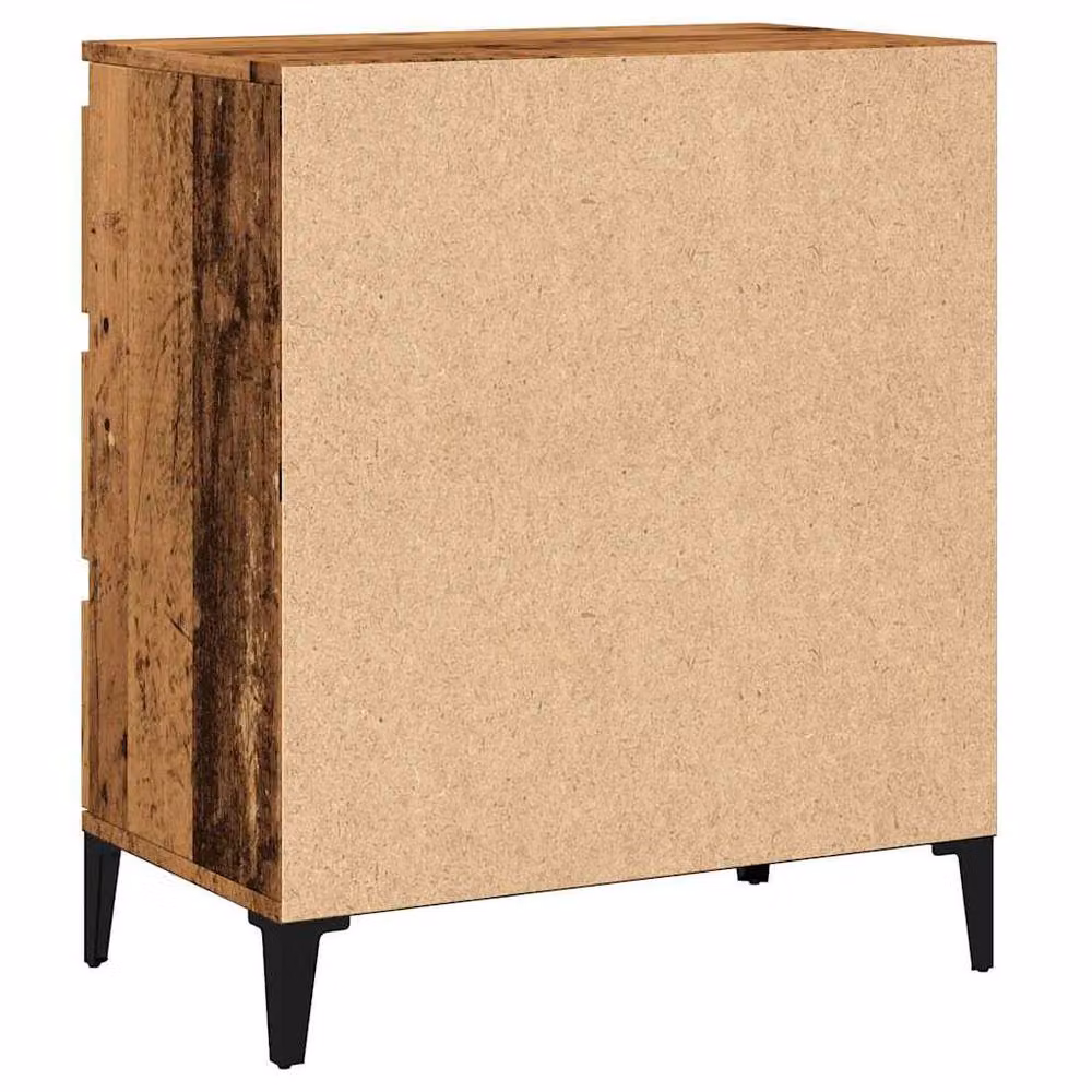 Berkfield Home Rustic Old Wood Sideboard in Brown, W/D/H: 60 x 35 x 70 cm – 4