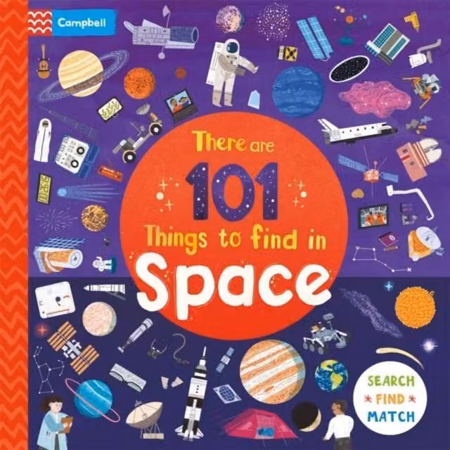 Campbell Books There are 101 Things to Find in Space Multicolour Board Book