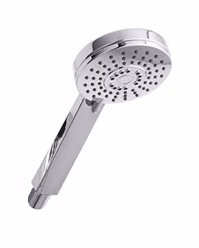 nuie HS002 Modern Multifunction Water Saving Bathroom Shower Handset, Chrome, W: 24.5 cm, D: 10.5 cm, H: 2.6 cm