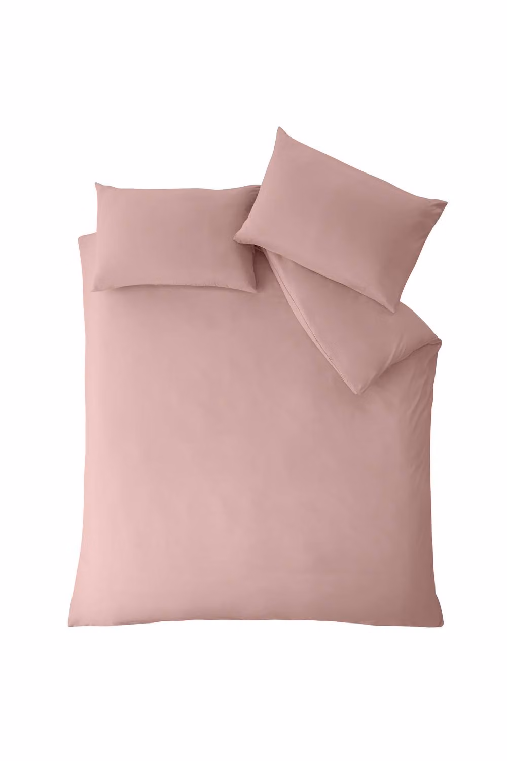 Catherine Lansfield So Soft Non-Iron Microfibre Double Duvet Cover Set with Pillowcases in Pink, W/D/H: 200 x 200 cm and 50 x 75 cm – 2