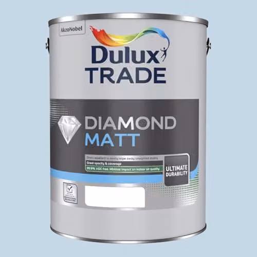 Dulux Trade Diamond Matt Water Based Paint in Mineral Mist, 5 l