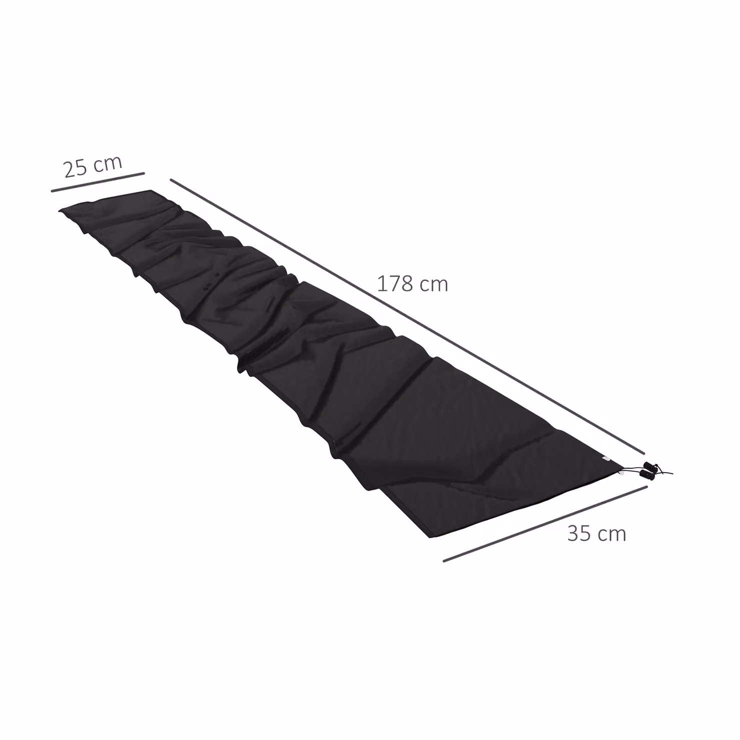 Outsunny Black Polyester Parasol and Cantilever Umbrella Cover – 3